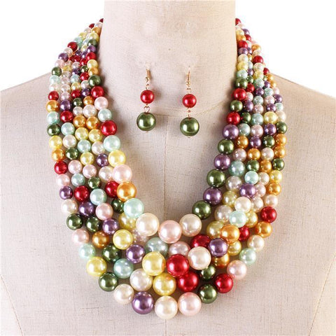 Paula Pearl Mingle Necklace Set