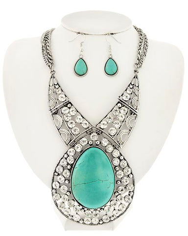 Turquoise Queen Necklace Set