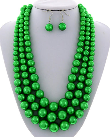 Paula Pearl Layer Green