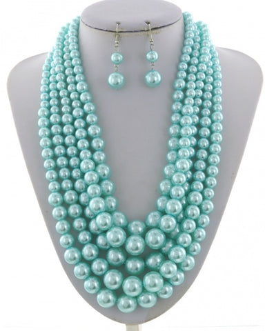 Angelica Pearl Necklace Set