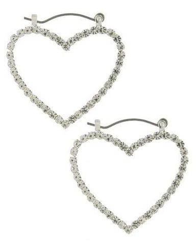 Crystal Heart Earrings