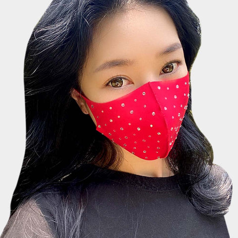Rhinestone Fashion Face Mask