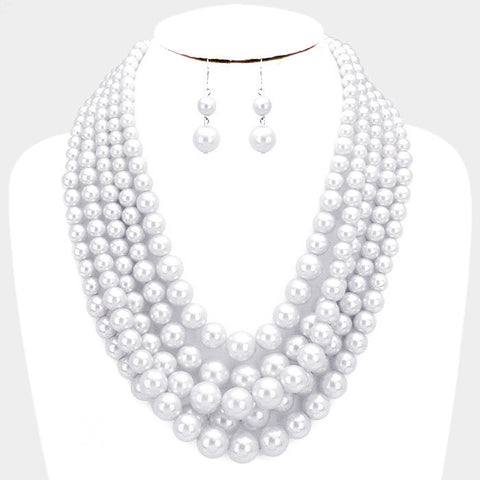 'Paula' Pearl Layer White